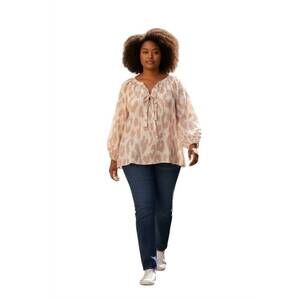 NEW LJC DESIGNS sammie smocked top in pinkblush leopard